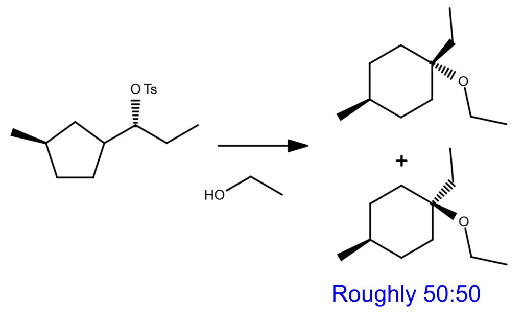 SN1 Reaction Ring Expansion 1-1 SN2 SN1 E2 E1 Substitution Elimination Reaction Example Practice Organic Chemistry 1-2